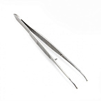 Пинцет глазной, по Грейфу 10см, изогнутый