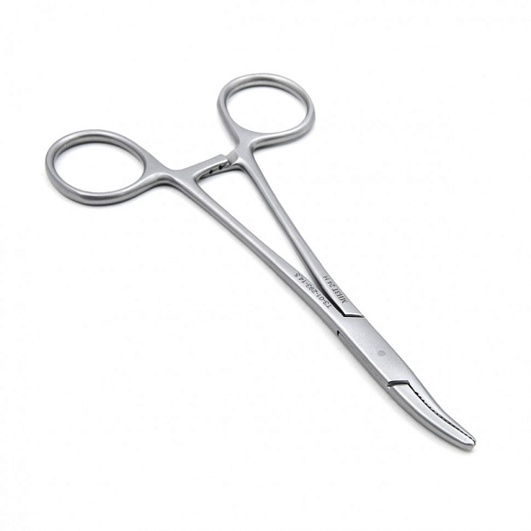 Зажим медицинский DANDY, кровоостанавливающий нейрохирургический, изогнутый, 145 мм (З-17-2р), МИЗТ