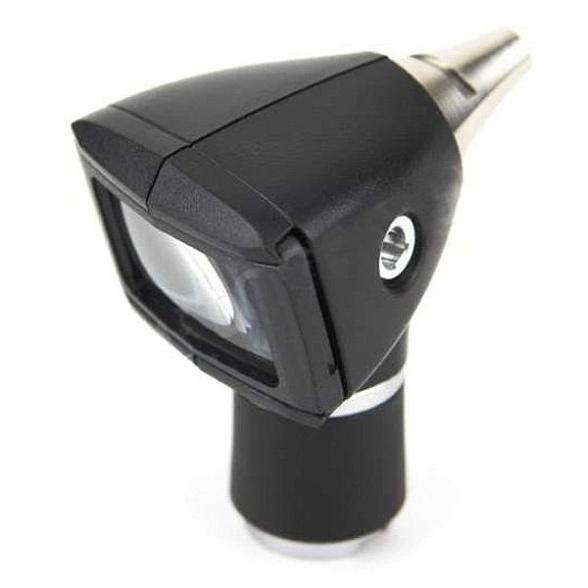 Отоскоп 25282-C 3,5v Диагностический волоконно-оптический отоскоп со встроенным осветителем горла + никель-кадмиевая рукоятка + набор воронок + футляр