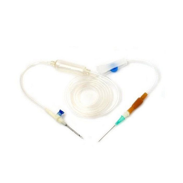 Система VM для вливания инфузионных растворов с металлическими иглами типа "карандаш"