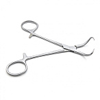 Зажим медицинский BACKHAUS, с кремальерой, длина 130мм. (&З-39р), МИЗТ