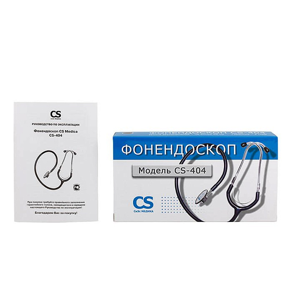 Фонендоскоп CS-404 черный, CS Medica
