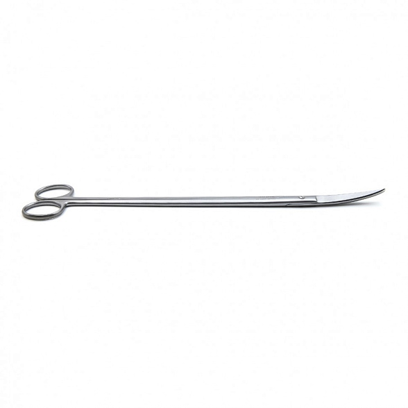 Ножницы CRAFOORD, для глубоких полостей, с одним острым концом вертикально-изогнутые, 280 мм (Н-128-1р), МИЗТ