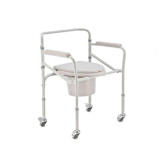 Кресло-коляска для инвалидов H 005B с санитарным оснащением