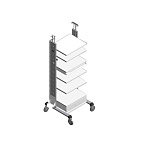 Стойка эндоскопическая аппаратная Модель 7611 (7611Ш)