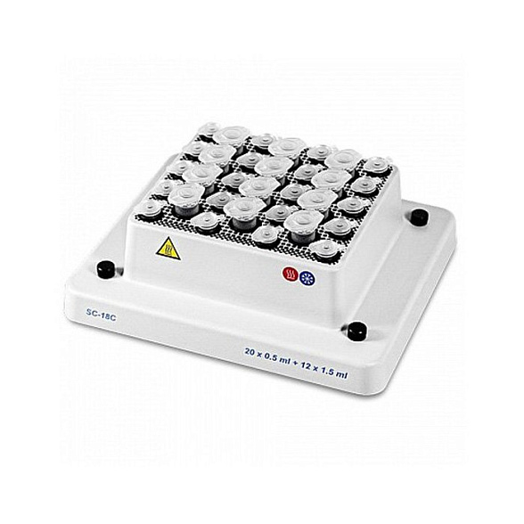 Блок для пробирок BioSan SC-18С (20x0,5 мл и 12x1,5 мл)
