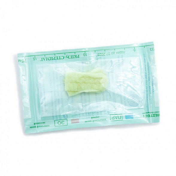 Тампон кровоостанавлвающий носовой впитывающий одноразовый стерильный ТН-"Неомед" 90*25 мм, №2