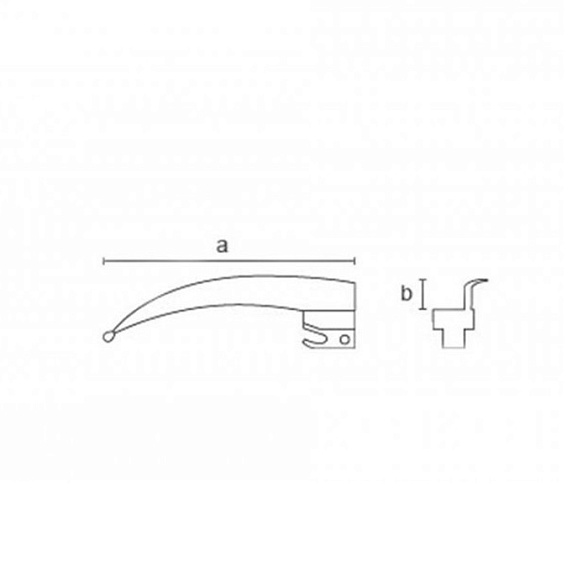 Клинок Miller (прямой) №1  Металл, LED
