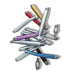 CX207-C1-3 - турбинный наконечник с одноточечным спреем, розовый цвет