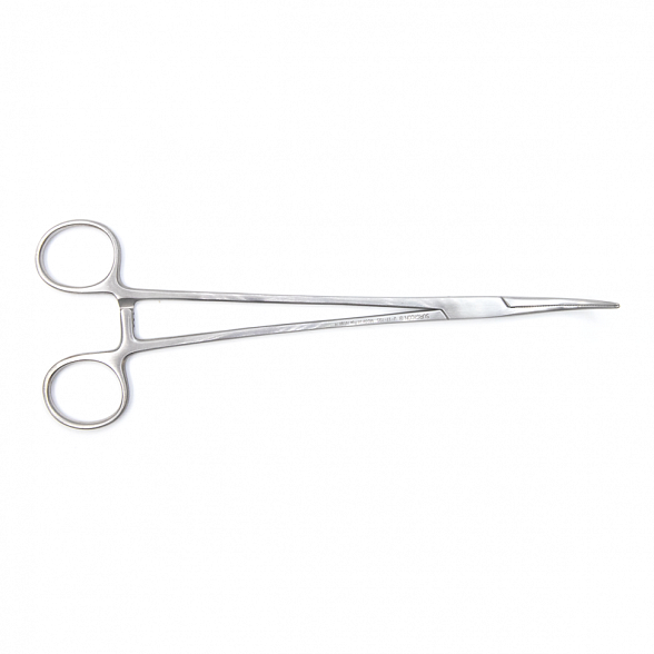 Зажим артериальный и лигатурный по Оверхольту, 21 см