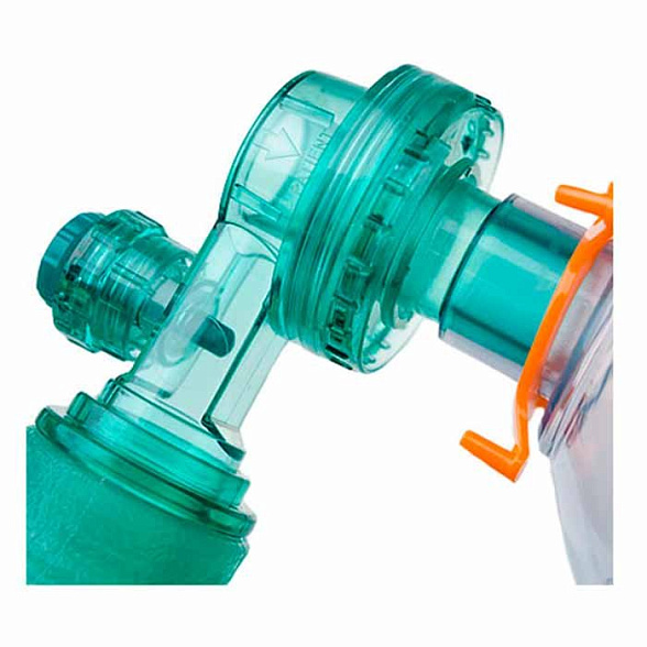 Аппарат искусственной вентиляции легких ручной ВЗРОСЛЫЙ силиконовый с маской размер М (4), Медерен