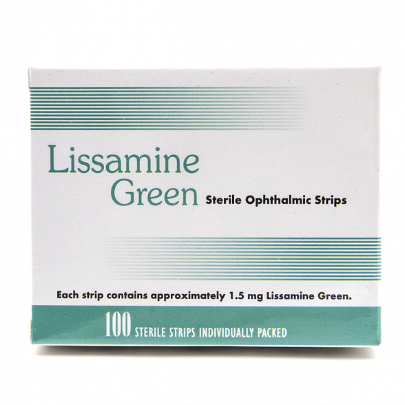 Полоски офтальмологические диагностические Lissamine Green №100