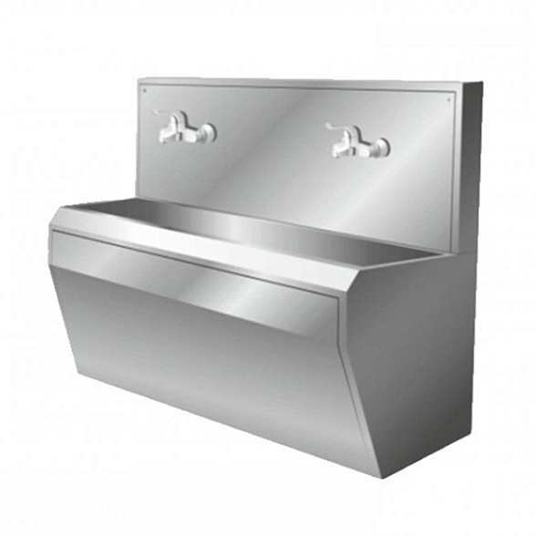 Тумба (умывальник хирургический двухместный) МУх-2 (1600x620x1200 мм)
