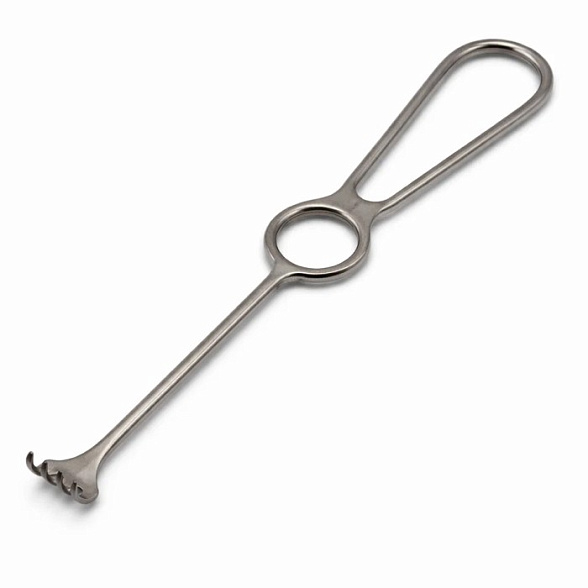 Крючок хирургический четырехзубый острый, № 1, Surgiwell