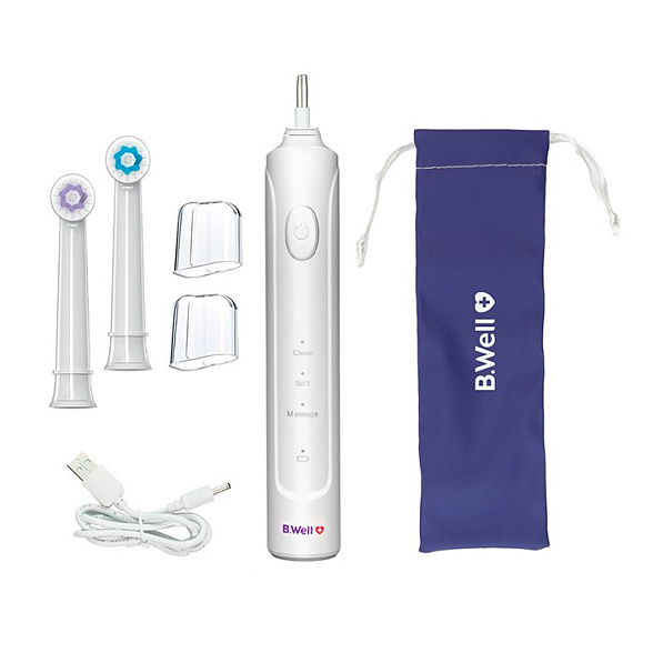 Электрическая зубная щетка, PRO-800, с аккумулятором, белая