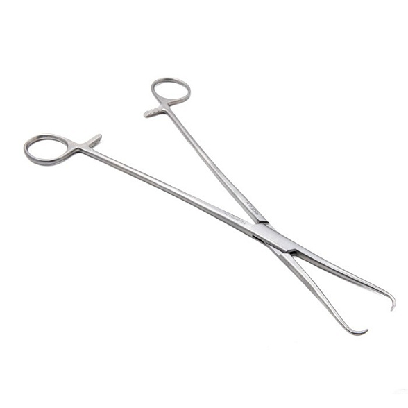 Щипцы медицинские SCHRÖDER, маточные однозубые для оттягивания тела матки, прямые, 250 мм (Щ-24р), МИЗТ