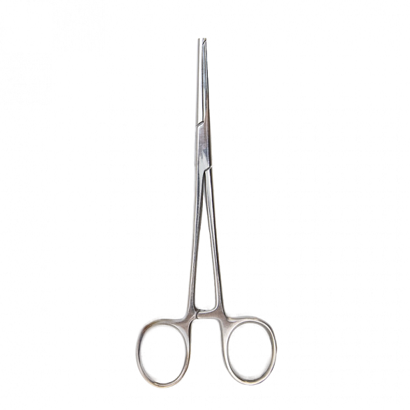 Зажим кровоостанавливающий, одно- и двузубый, зубчатый, прямой №2, 165 мм. Surgiwell