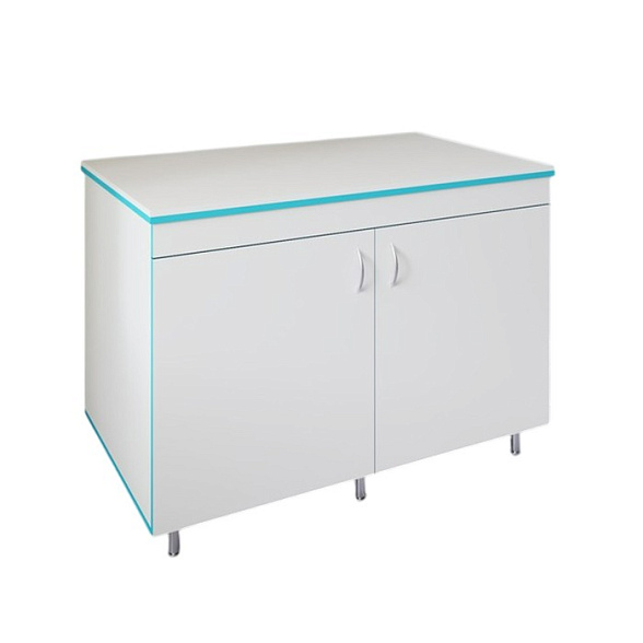 Закрытый стол для работы стоя со столешницей из монолитной керамики СЛЗ НВК 1200 МОН