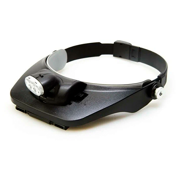 Налобная лупа MG81001-3LED с подсветкой (Лупа 81001-3Led)