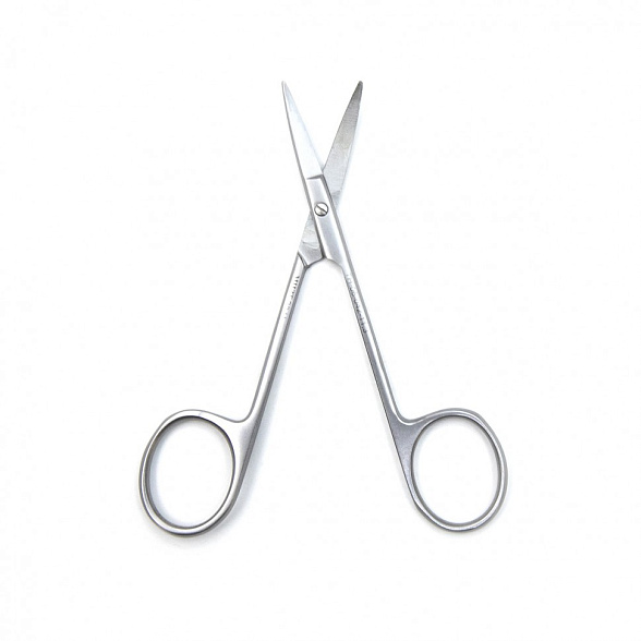 Ножницы глазные тупоконечные вертикально изогнутые 113 мм