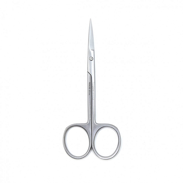Ножницы глазные остроконечные прямые, 113 мм