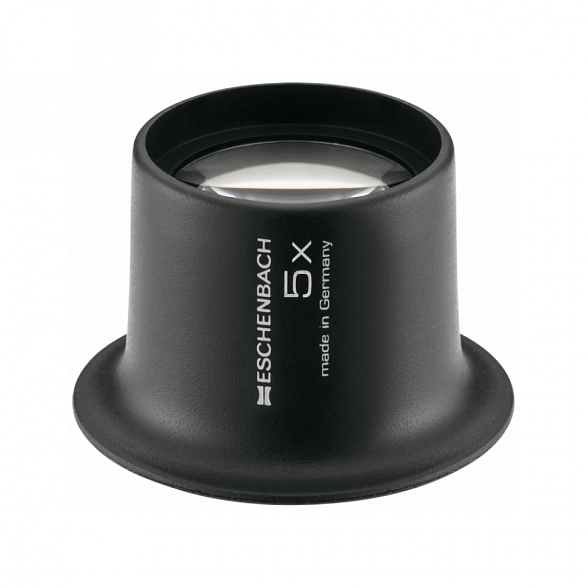Лупа техническая часовая плосковыпуклая Eschenbach Watchmaker's magnififers, диаметр 25 мм, 5.0х, 20.0 дптр