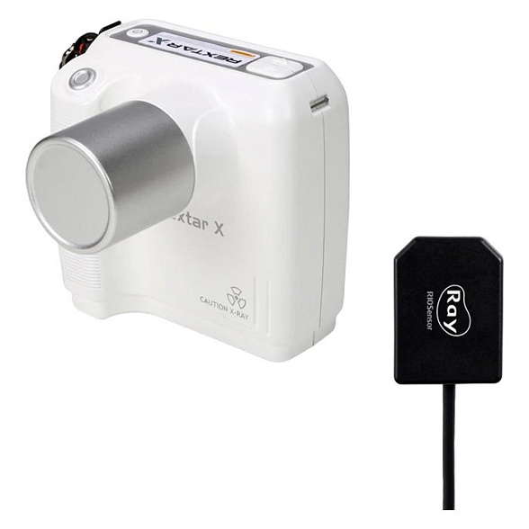 Комплект Rextar X и RIOSensor RIS500 - высокочастотный портативный дентальный рентген с визиографом