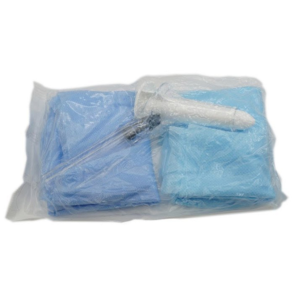 Набор проктологический одноразовый стерильный "ЕваПро" (аноскоп с П-образным вырезом d 22, салфетка, перчатки, брюки(шорты))