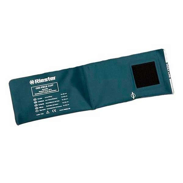 Манжета стандарт дезинфицируемая на липучке синяя (увеличенная для обхвата руки 32-41 см (разм 63х16см), 2 шланга) Riester