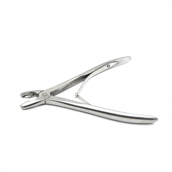 Щипцы-кусачки костные с круглыми губками изогнутые