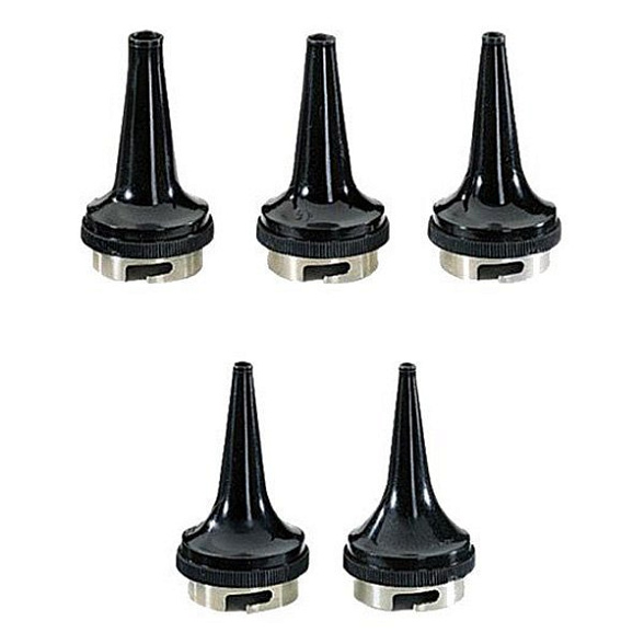 Воронка ушная многоразовая (комплект из 5 шт. 2,2/2,8/3,5/4,5/5,5 мм) (Vet длина 40 мм, арт. G-000.21.316) Heine