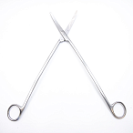 Ножницы для глубоких полостей с двойным изгибом, 300мм (н-130s)