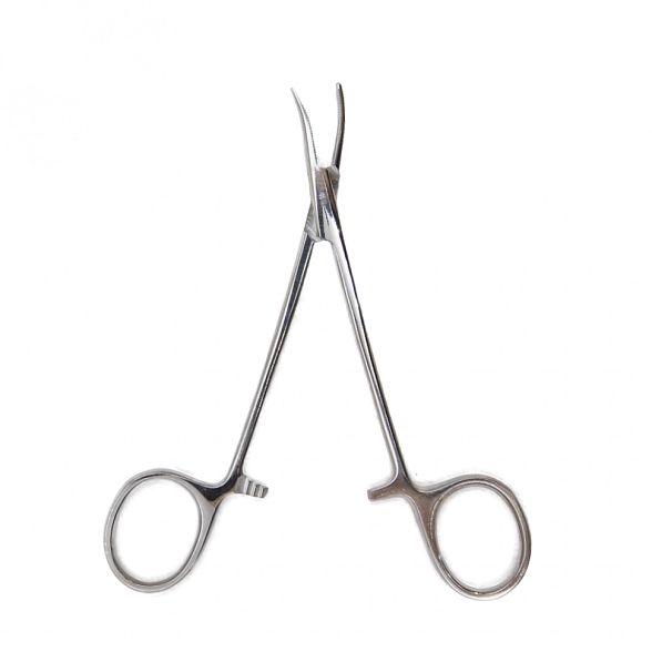 Зажим кровоостанавливающий "Москито", изогнутый по ребру для новорожденных, 127 мм. Surgiwell