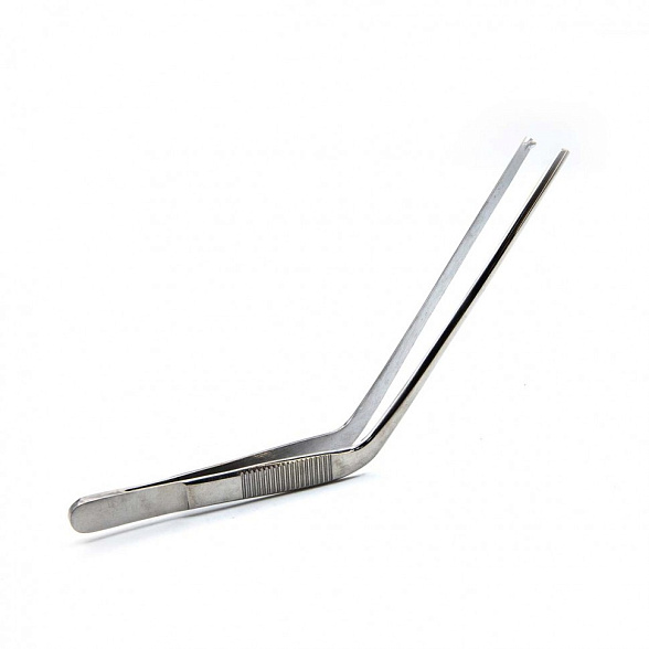 Пинцет ушной горизонтально-изогнутый, хирургический, 145 мм. Surgiwell