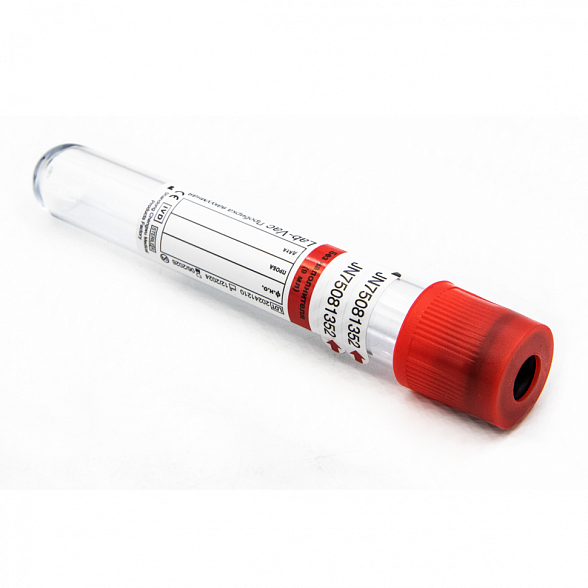 Вакуумные пробирки Lab-Vac без наполнителя, красные, 9 мл, 16х100 мм (уп. 100шт) 1000916100
