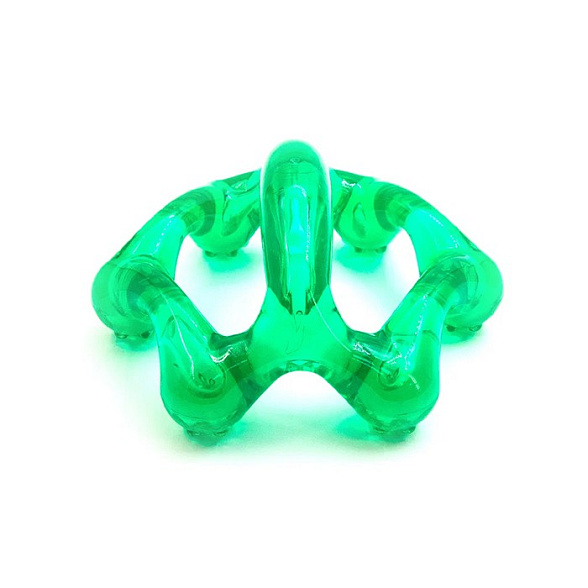 Массажёр «Лапонька-6» с ручкой, с шипами на шести массажных элементах