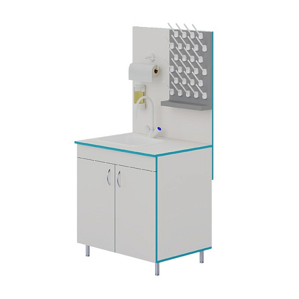 Лабораторный стол-мойка МО НВК 800 ПП