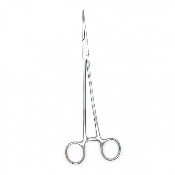 Зажим артериальный и лигатурный по Оверхольту, 21 см