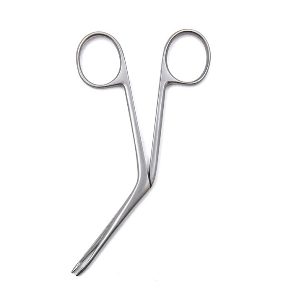 Щипцы медицинские HARTMANN,тампонные ушные №1, изогнутые по ребру, 125 мм (Щ-44р), МИЗТ