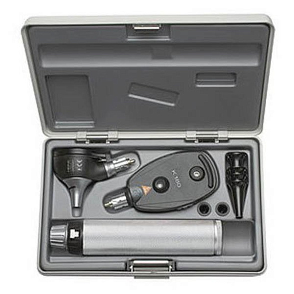 Отоскоп медицинский К 180 с рукояткой батареечной BETA и Офтальмоскоп прямой медицинский К 180 в наборе Heine