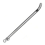 Катетер уретральный металлический, женский, 15 см, тип Fig. 11, Surgicon
