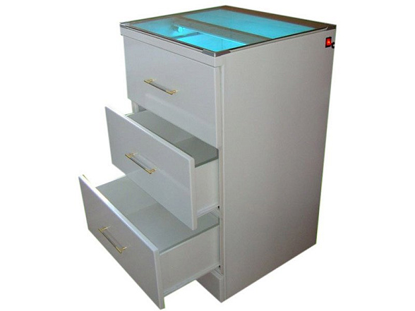 Тумба медицинская металлическая с бактерицидной установкой ТМБ-50
