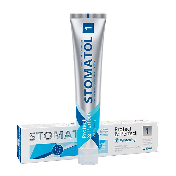 STOMATOL Зубная паста 1 Whitening 100гр