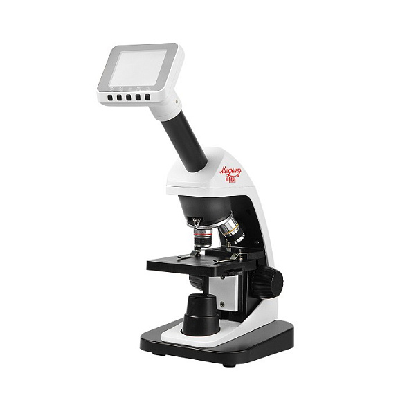Микроскоп школьный Эврика 40х-1600х (вар. 3) цифровой, Veber