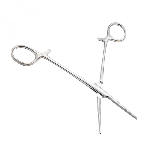 Зажим кровоостанавливающий, с атравматической нарезкой, прямой, 160 мм. Surgiwell