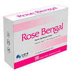 Тест-полоски офтальмологические Rose Bengal, 100 штук в упаковке