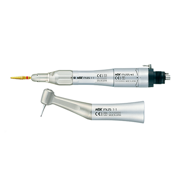 NSK Nakanishi Комплект FX205 B2 - пневматический микромотор и FX25 - угловой наконечник (Borden)