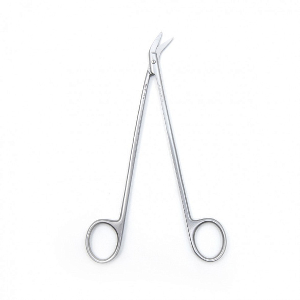 Ножницы DE BAKEY, сосудистые горизонтально-изогнутые, 160 мм (Н-37тр), МИЗТ