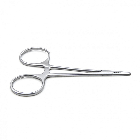 Зажим медицинский BABY-MOSQUITO, кровоостанавливающий глазной, прямой с зубом, 84 мм (З-8р), МИЗТ