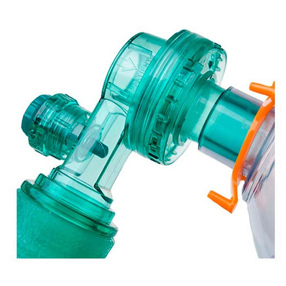 Аппарат искусственной вентиляции легких ручной педиатрический силиконовый с маской размер 2, Медерен